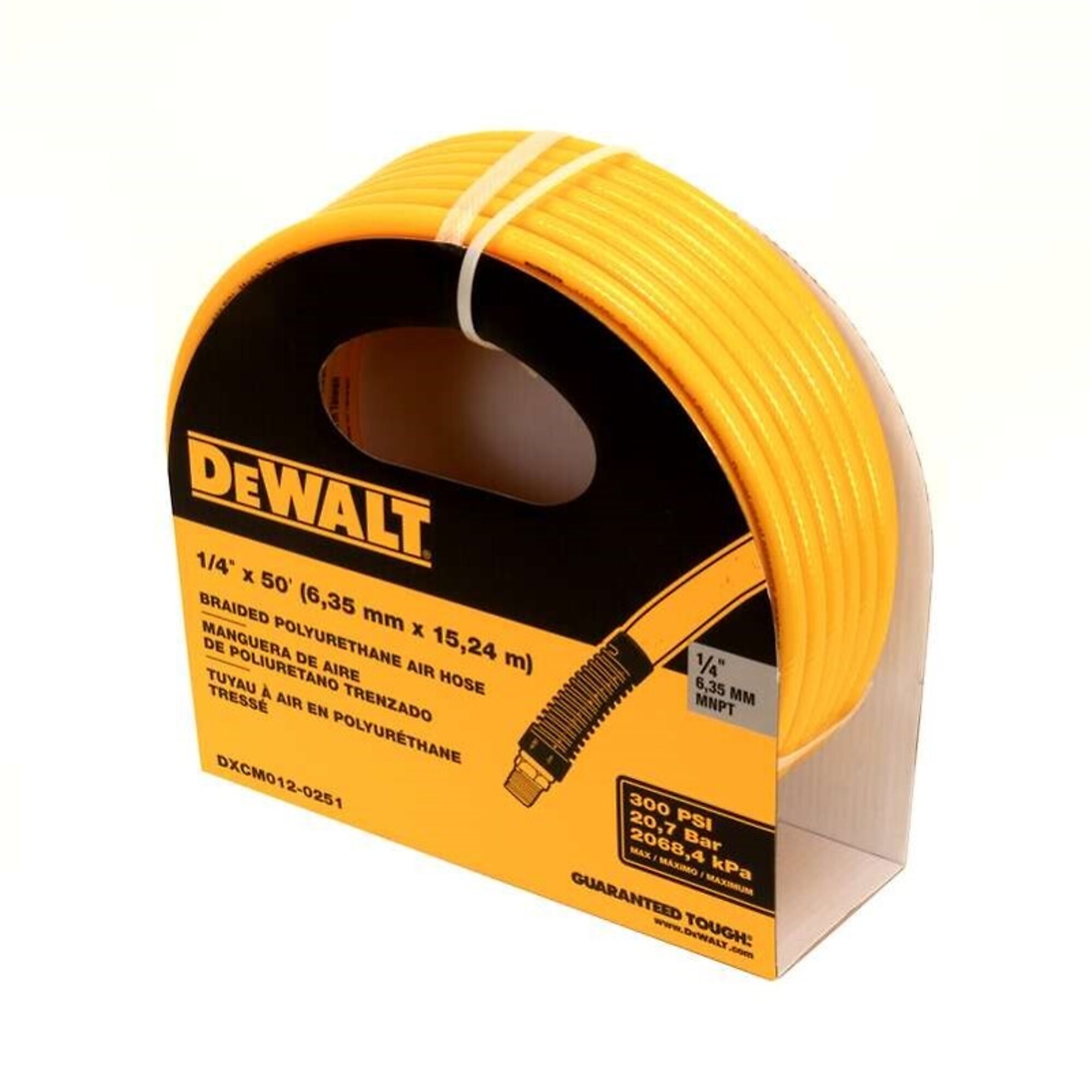 DEWALT, Hose, DeWalt, Polyurethane, 1/4in.x50ft., Hose Diameter 1/4 in, Hose Length 50 ft, Model# DXCM012-0251